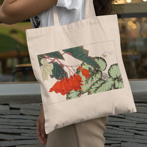 Cracklin Rosie Begonia Canvas Tote Bag